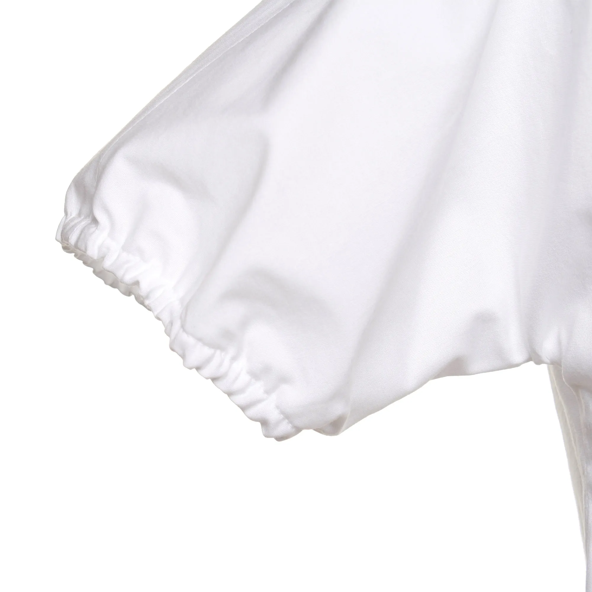 Camicia Bianca Con Fiocco Al Collo