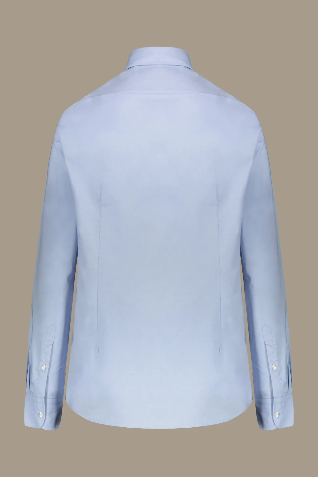 Camicia classica lavata uomo 100% cotone collo francese tessuto pinpoint