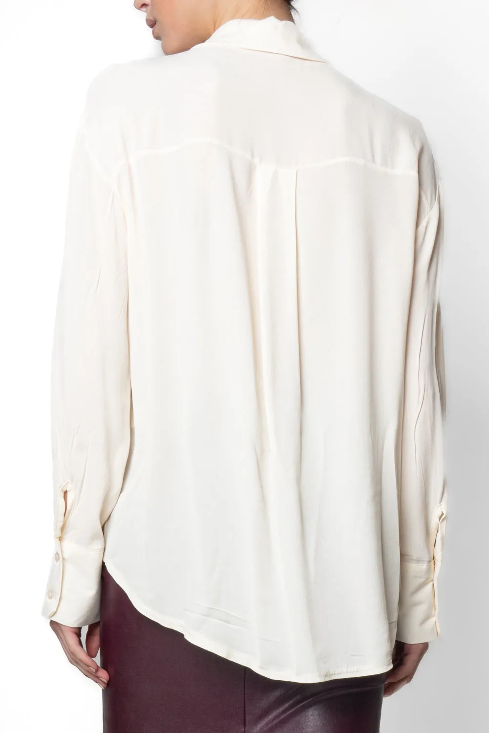 Camicia con bottone gioiello