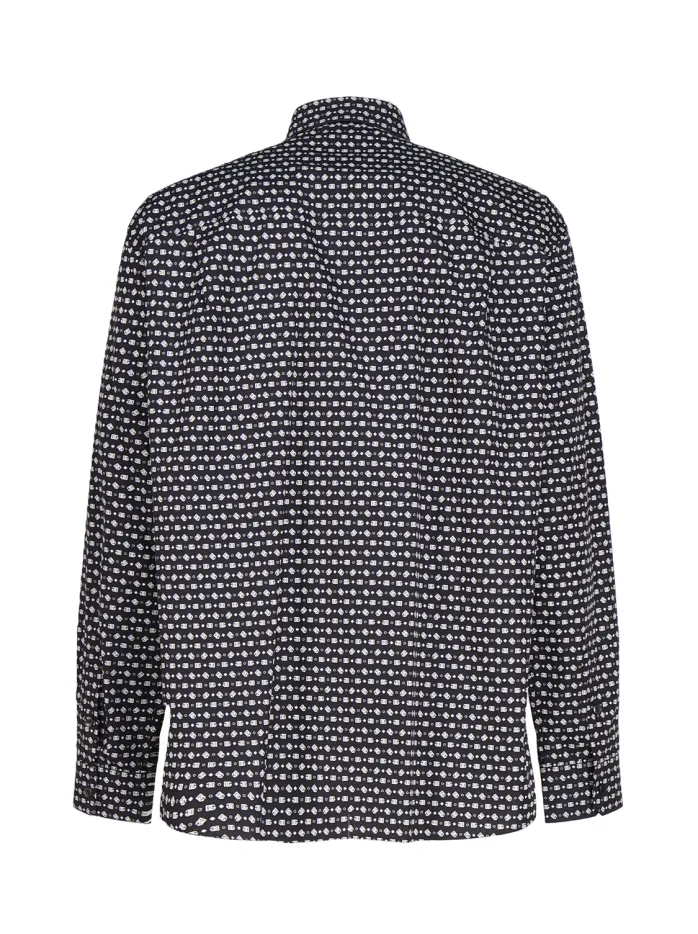 CAMICIA IN COTONE MICRO LOGO