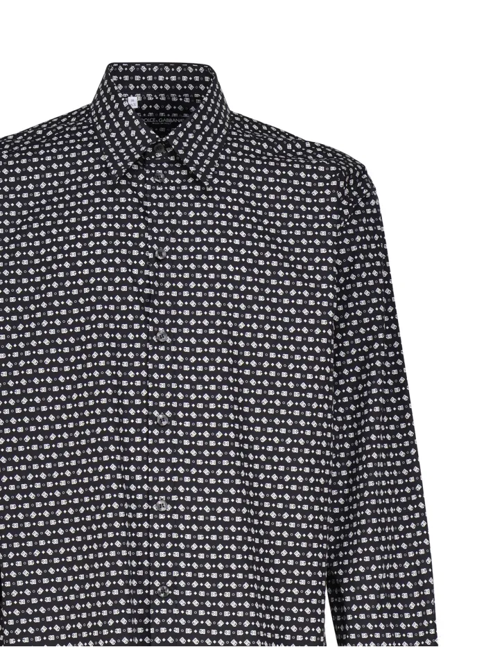 CAMICIA IN COTONE MICRO LOGO