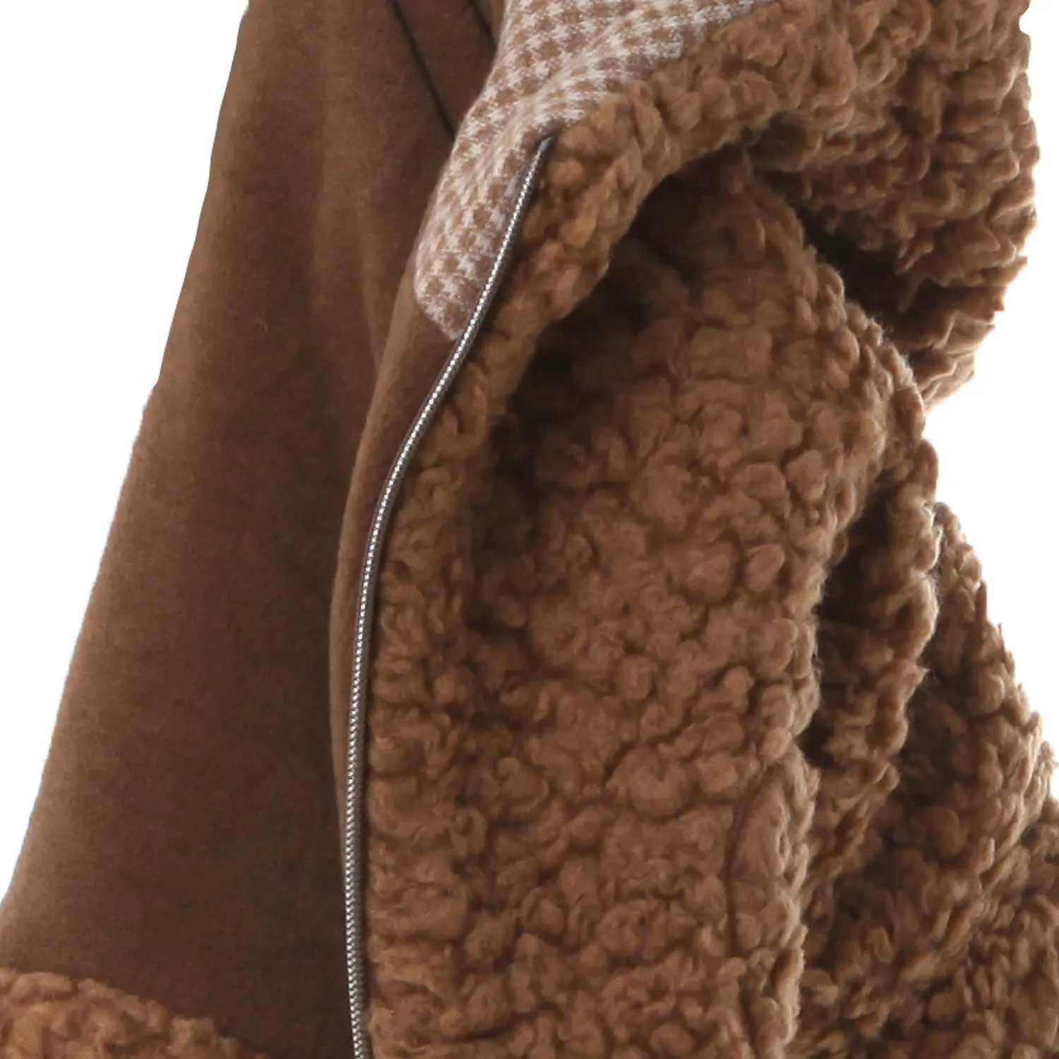 Cappottino Imanol Caramello In Eco Shearling