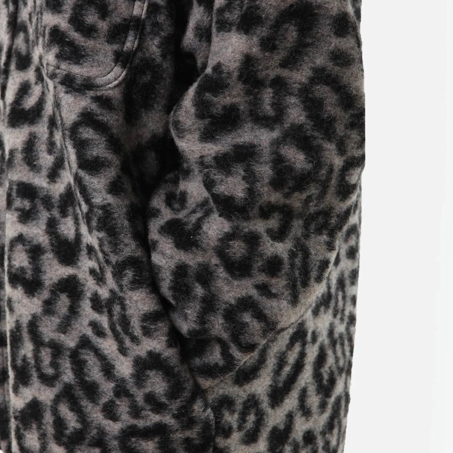 Cappotto Animalier Douuod Ecru E Nero