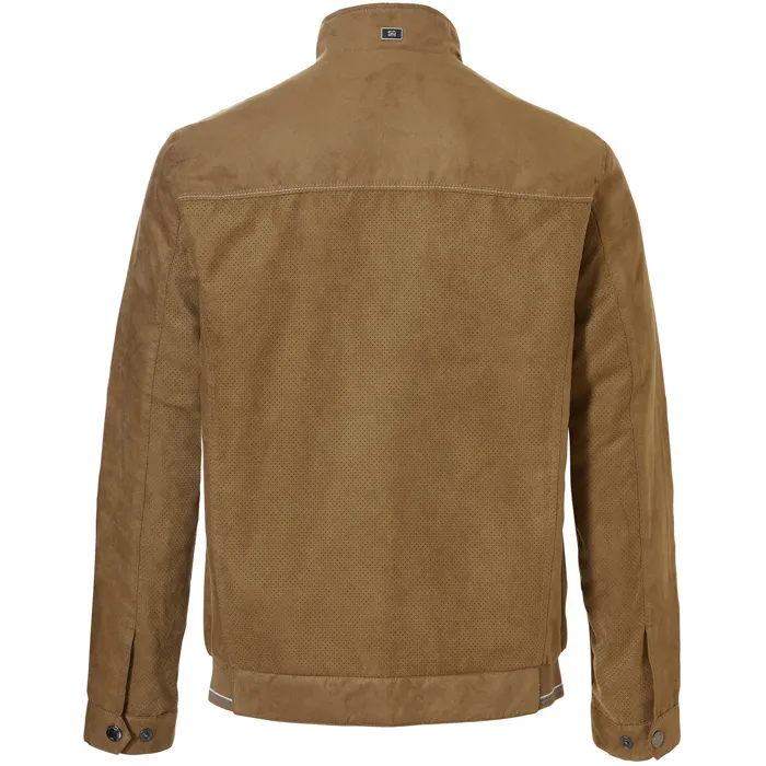 Cappotto estivo Samoa S4 in suedine Marrone chiaro
