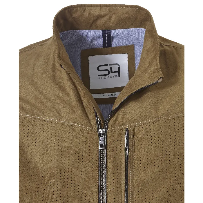 Cappotto estivo Samoa S4 in suedine Marrone chiaro