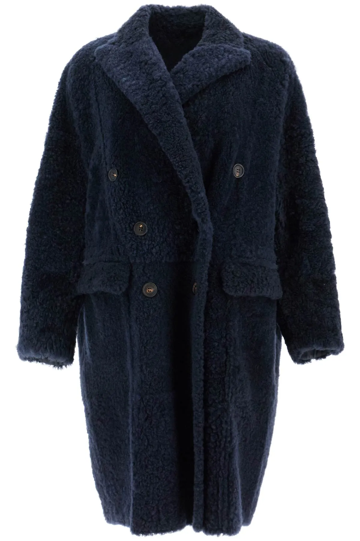 Cappotto In Shearling Frosty Effect