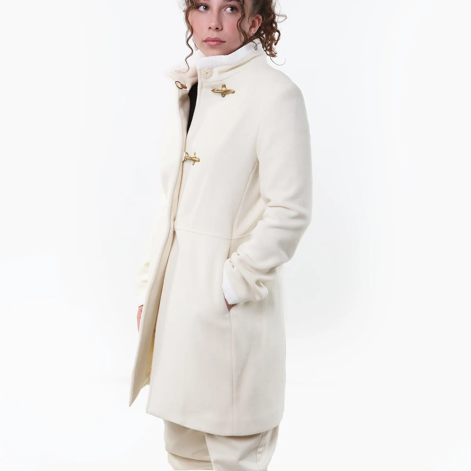 Cappotto Melton Fay Avorio Bambina E Ragazza