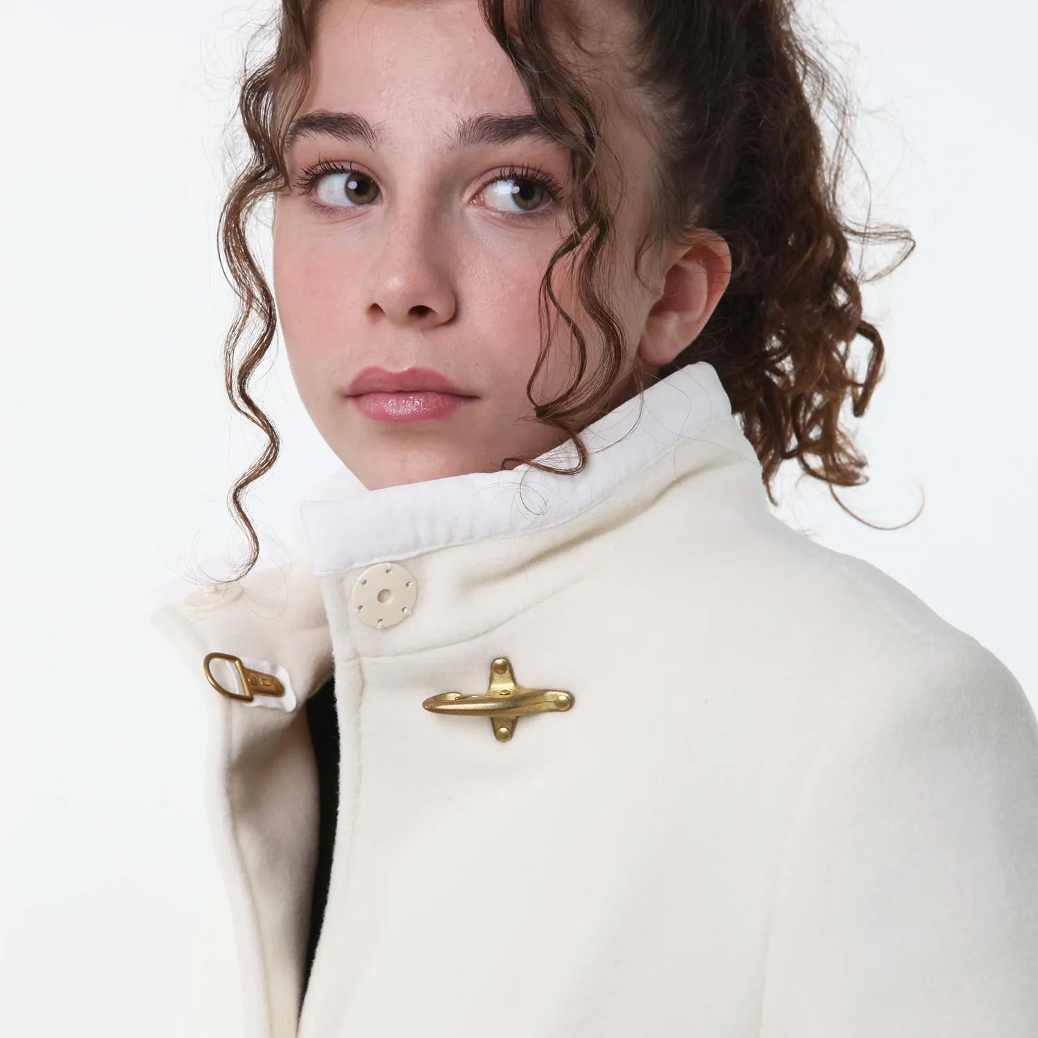 Cappotto Melton Fay Avorio Bambina E Ragazza