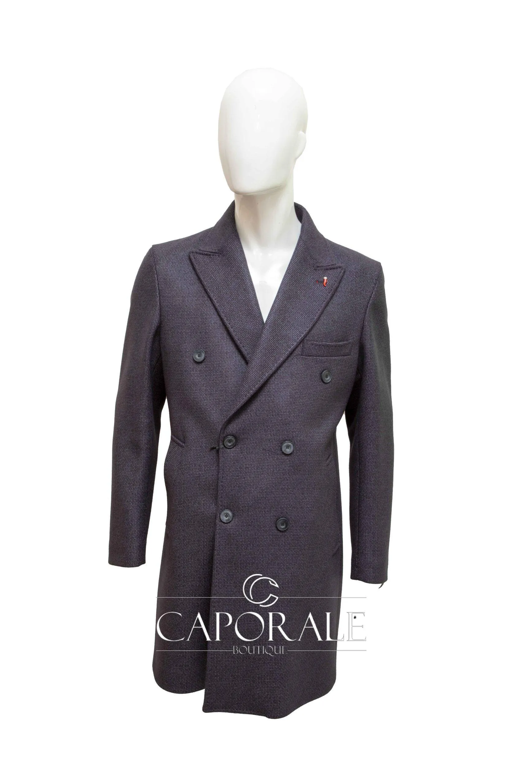 Cappotto uomo doppio petto Mulish blu