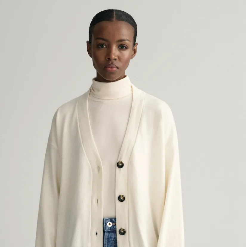Cardigan Gant Donna in finissima lana d’agnello 4802118-130