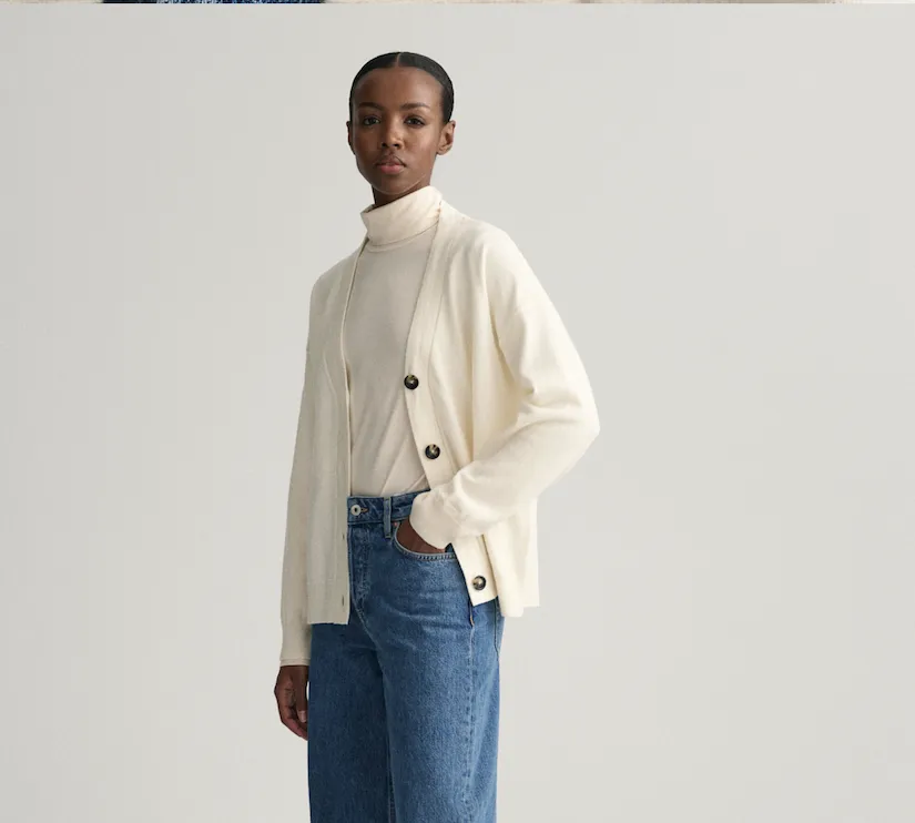 Cardigan Gant Donna in finissima lana d’agnello 4802118-130
