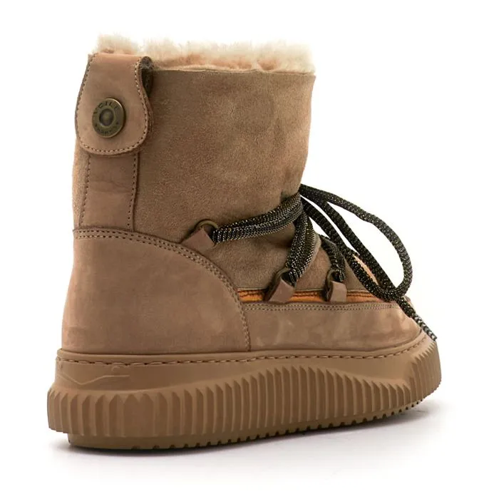 CORTINA NUBUCK/SHEARLING BEIGE-BRONZE