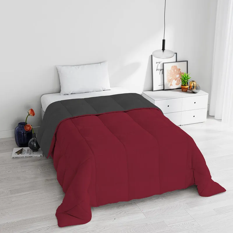 DATEX Trapunta invernale linea Elegant, bordeaux/grigio scuro