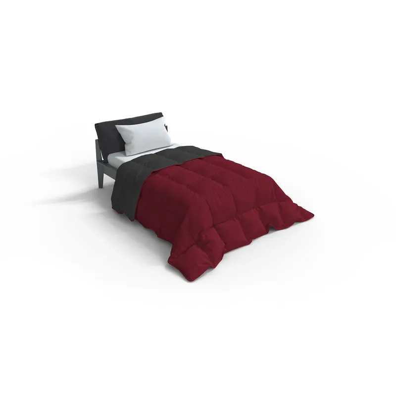 DATEX Trapunta invernale linea Elegant, bordeaux/grigio scuro