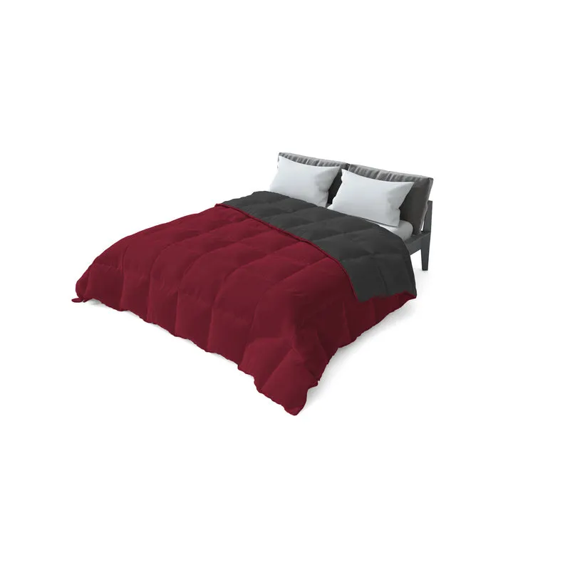 DATEX Trapunta invernale linea Elegant, bordeaux/grigio scuro
