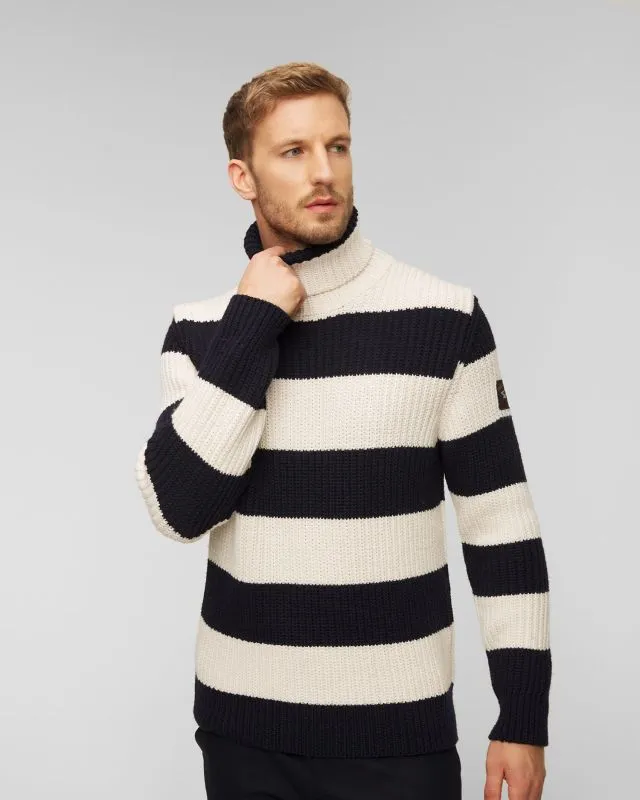 Dolcevita in lana a righe da uomo di Paul&Shark