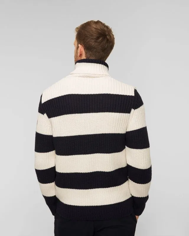 Dolcevita in lana a righe da uomo di Paul&Shark