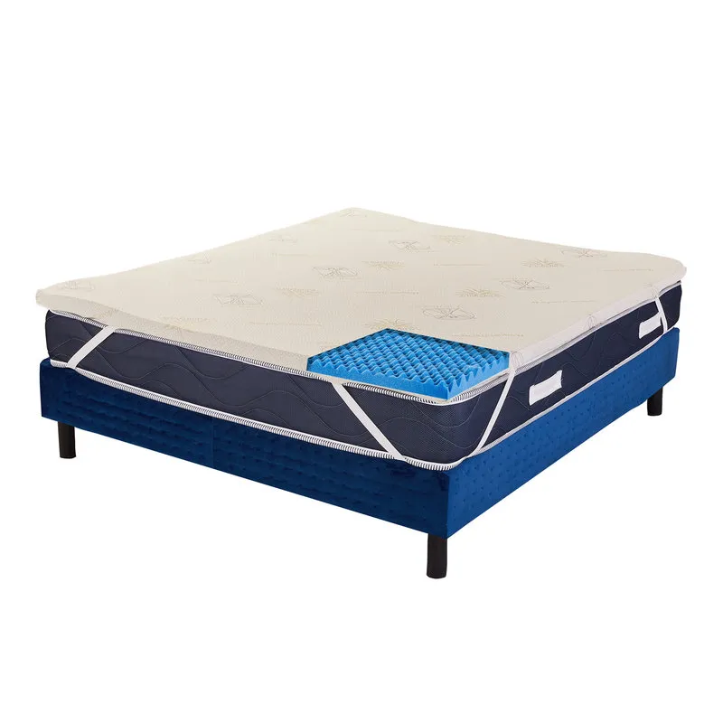 Dreamy Topper Memory Fresh Bugnato 9 Zone Rivestimento Aloe