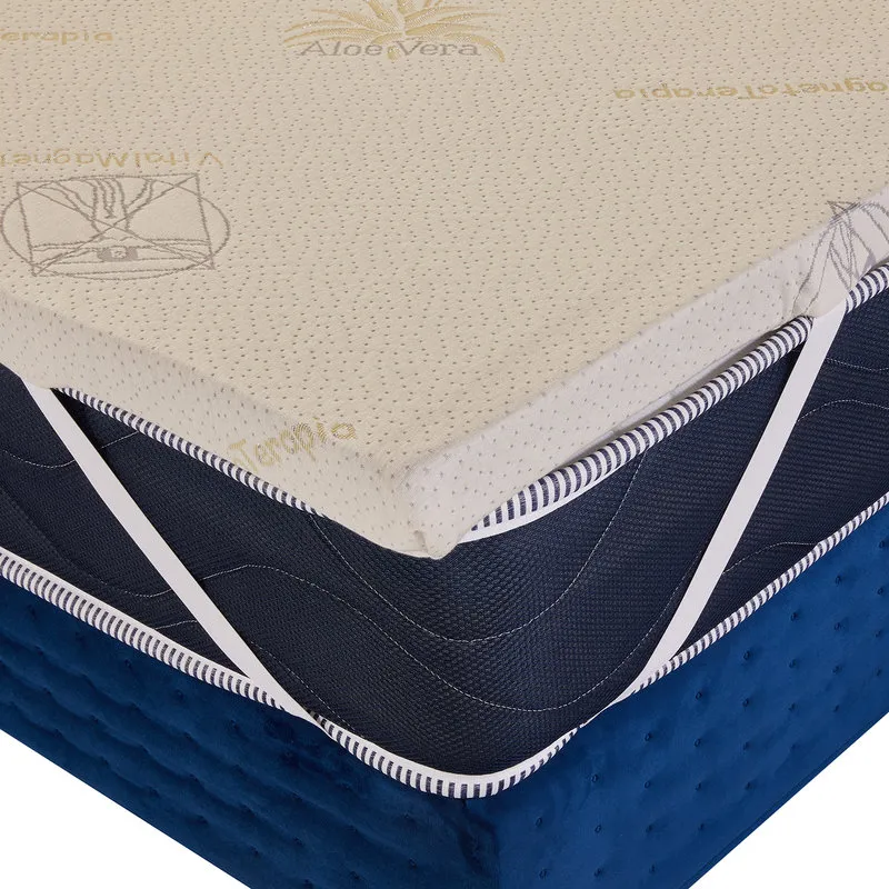 Dreamy Topper Memory Fresh Bugnato 9 Zone Rivestimento Aloe
