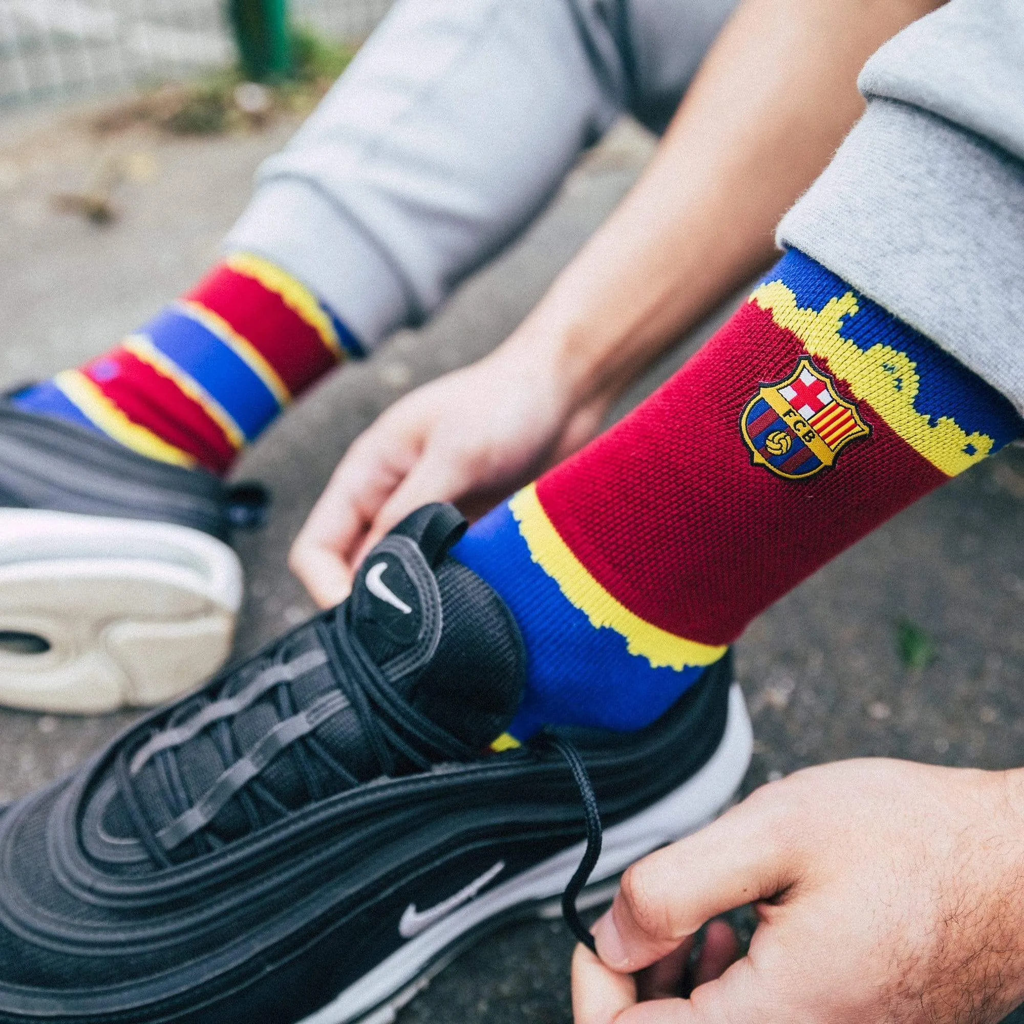 Fcb Stripe Maroon