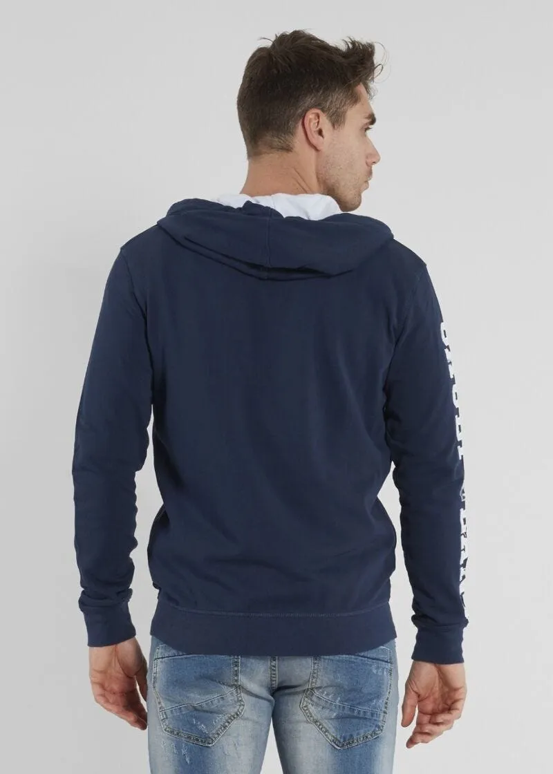 Felpa con zip e cappuccio