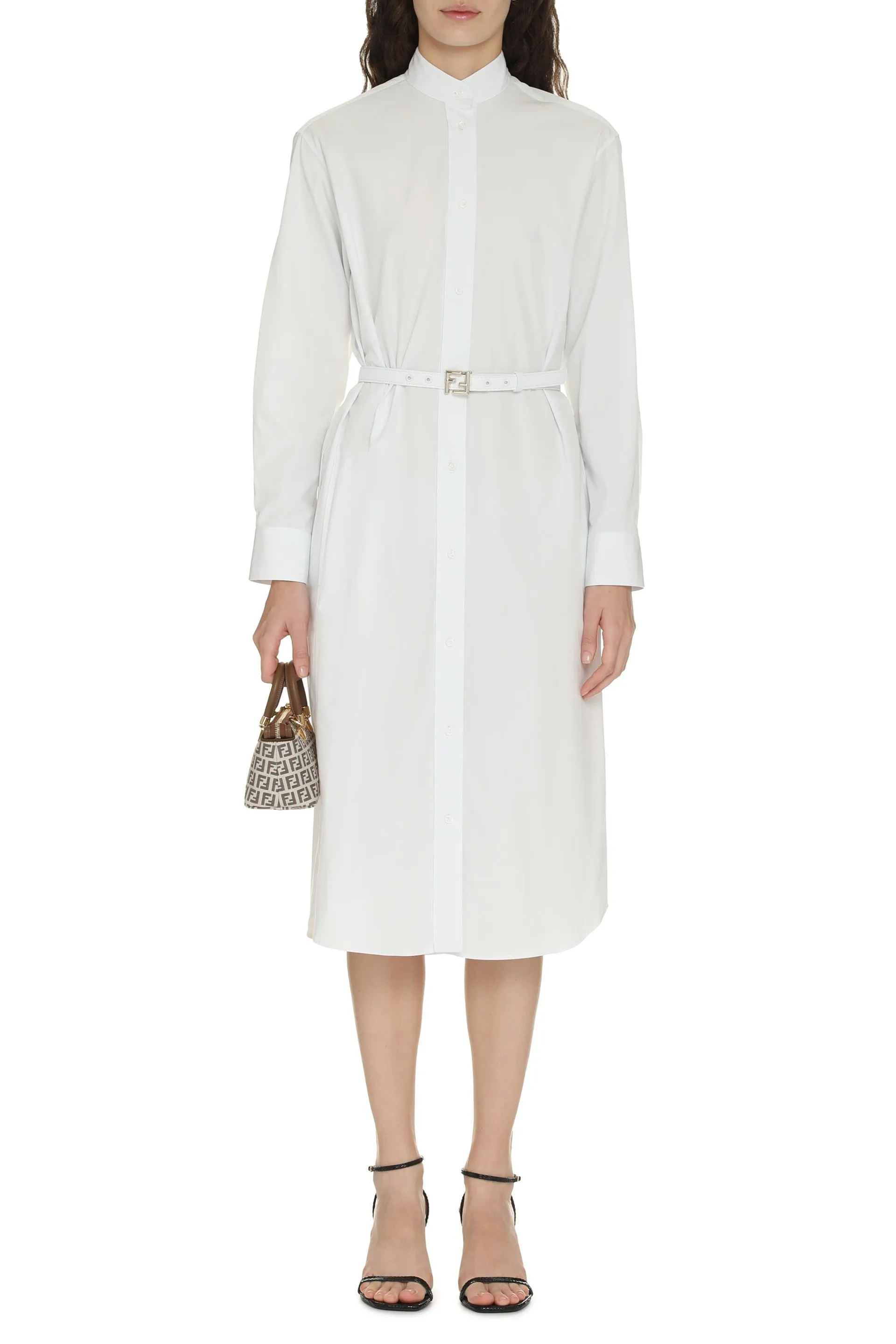 Fendi Abito chemisier in cotone