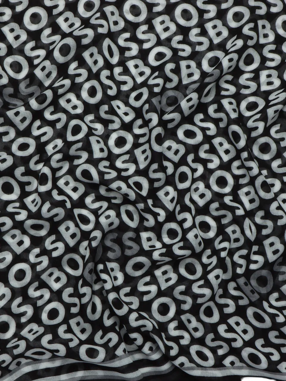 Foulard in viscosa e lana LAIKYN con stampa logo