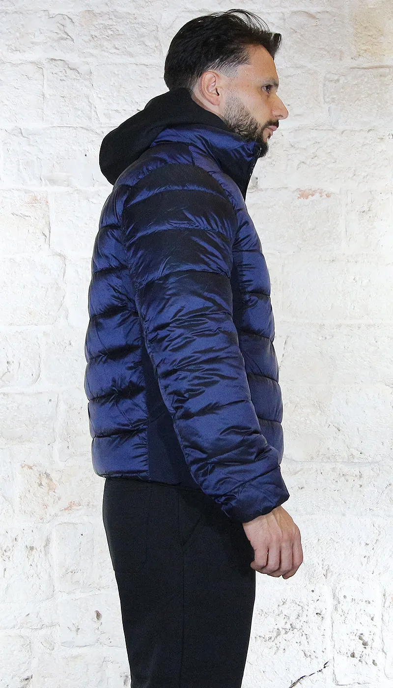 Gaudì Jeans Uomo Piumino corto trapuntato reversibile in tessuto