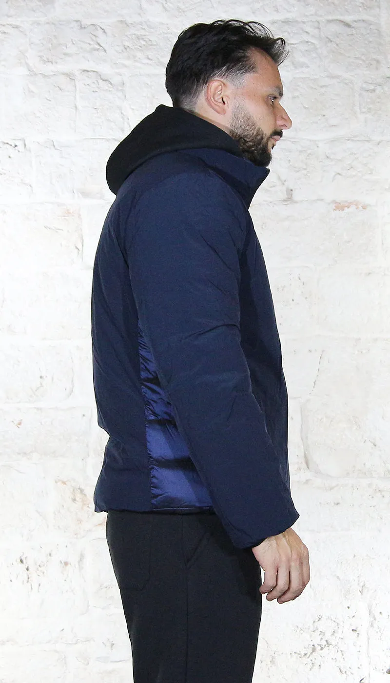 Gaudì Jeans Uomo Piumino corto trapuntato reversibile in tessuto