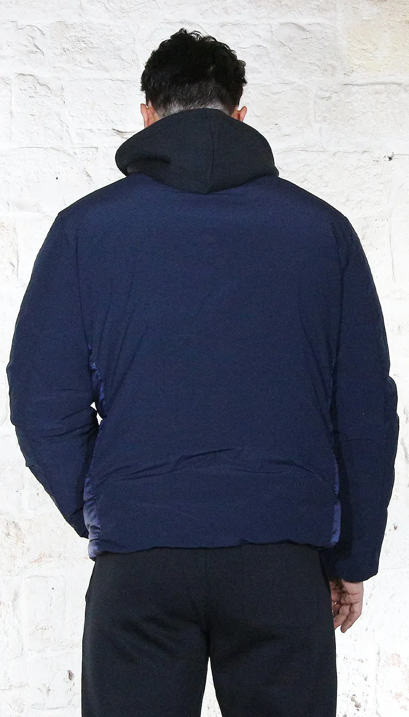 Gaudì Jeans Uomo Piumino corto trapuntato reversibile in tessuto