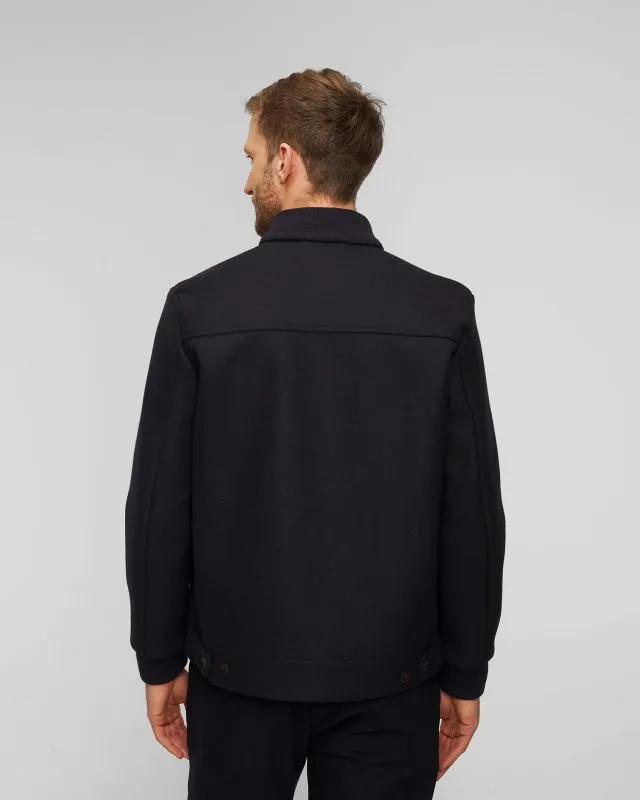 Giacca blu scuro in lana da uomo Aeronautica Militare