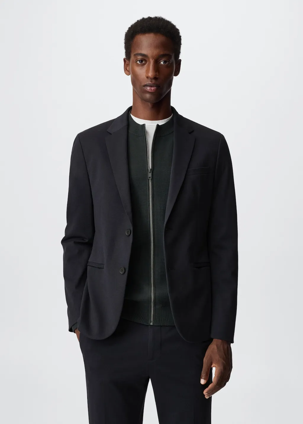 Giacca completo slim-fit cotone