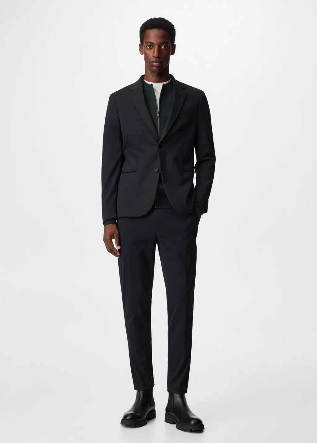 Giacca completo slim-fit cotone
