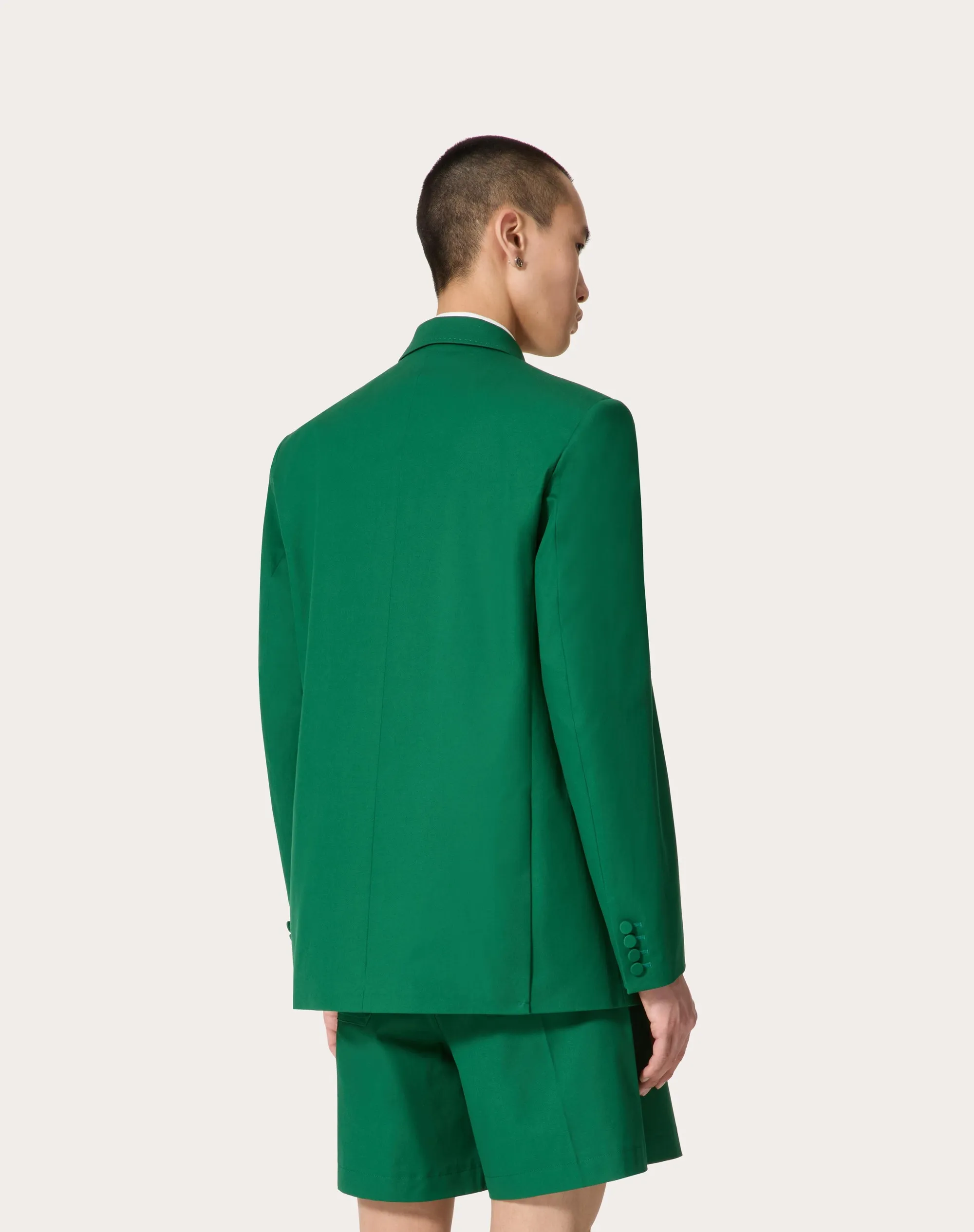 GIACCA DOPPIOPETTO IN CANVAS DI COTONE STRETCH