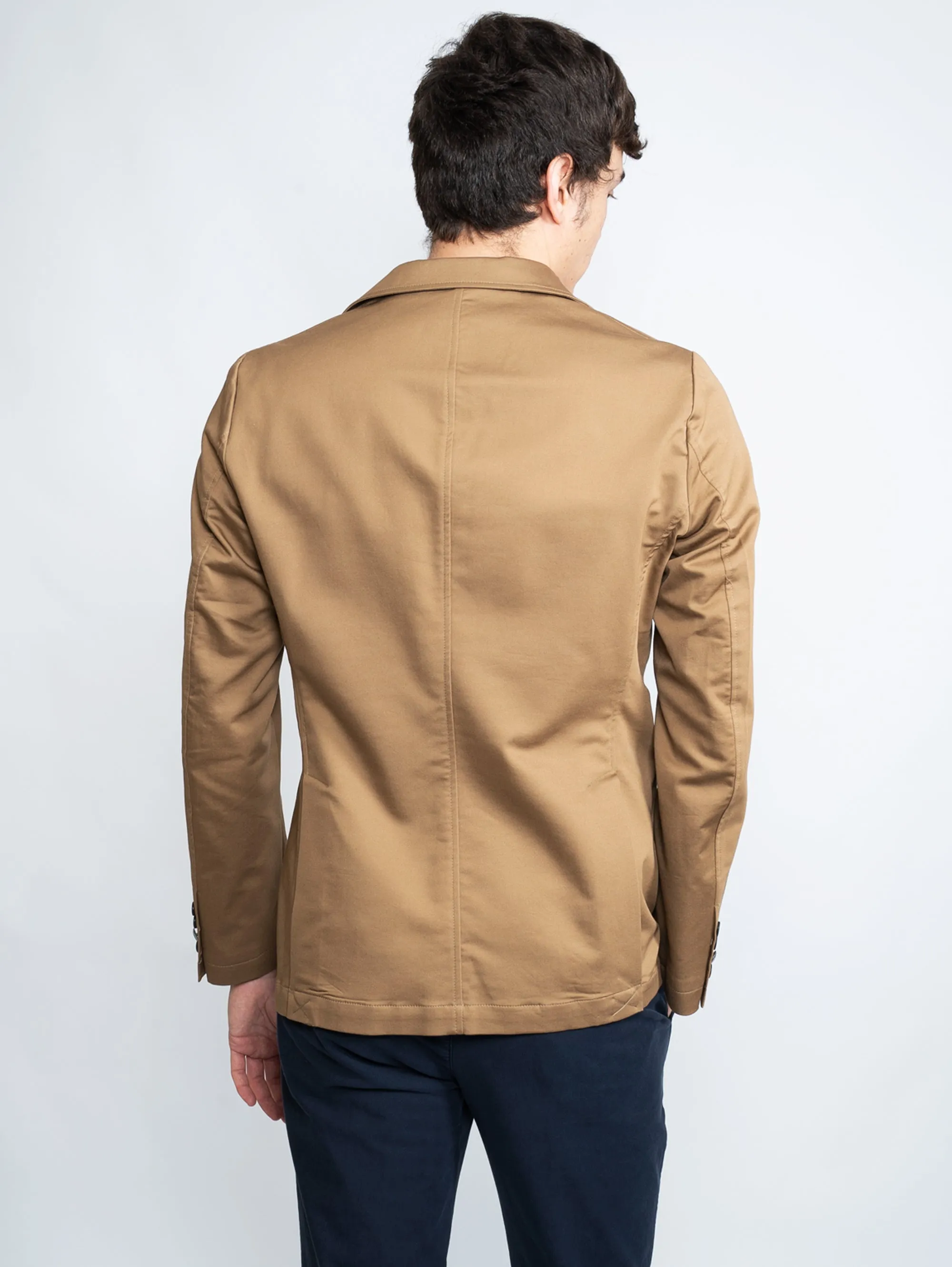 Giacca in Cotone Cammello