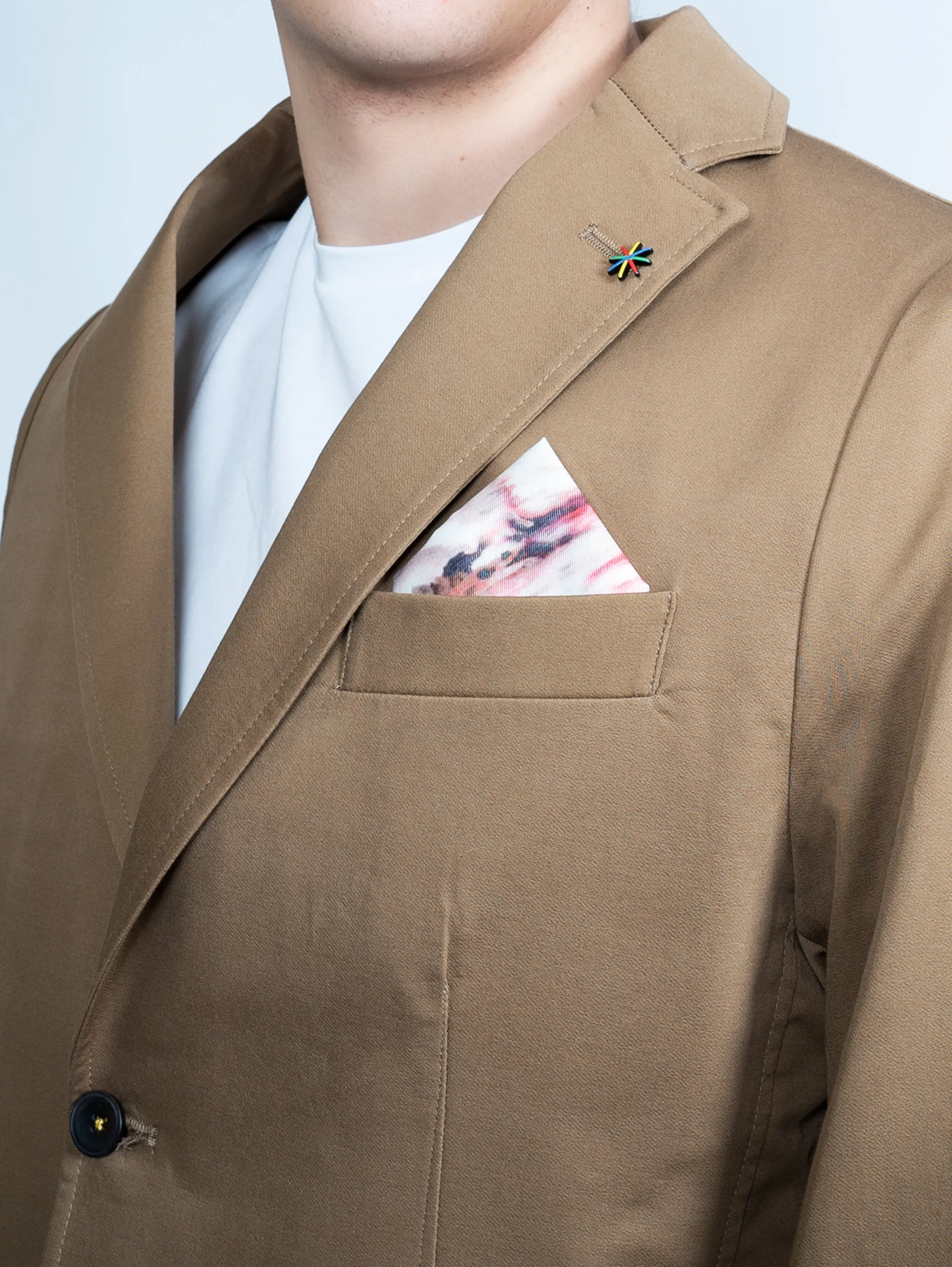 Giacca in Cotone Cammello