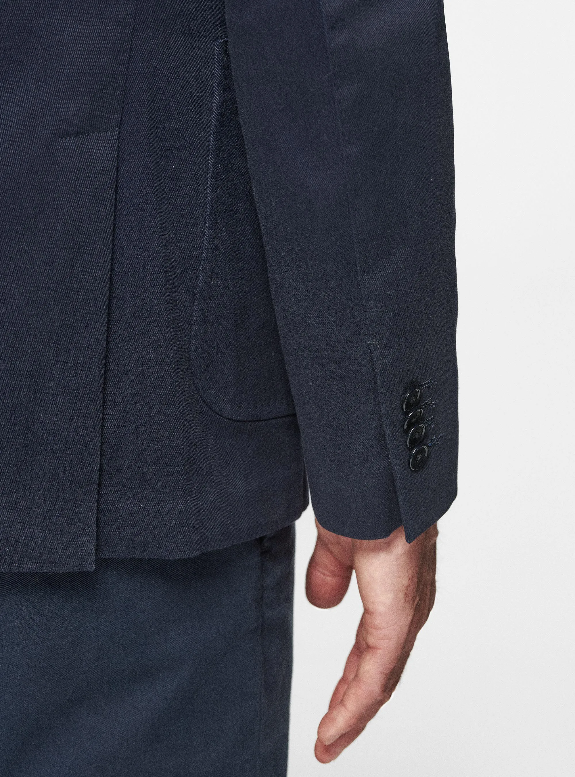 Giacca in cotone smerigliato