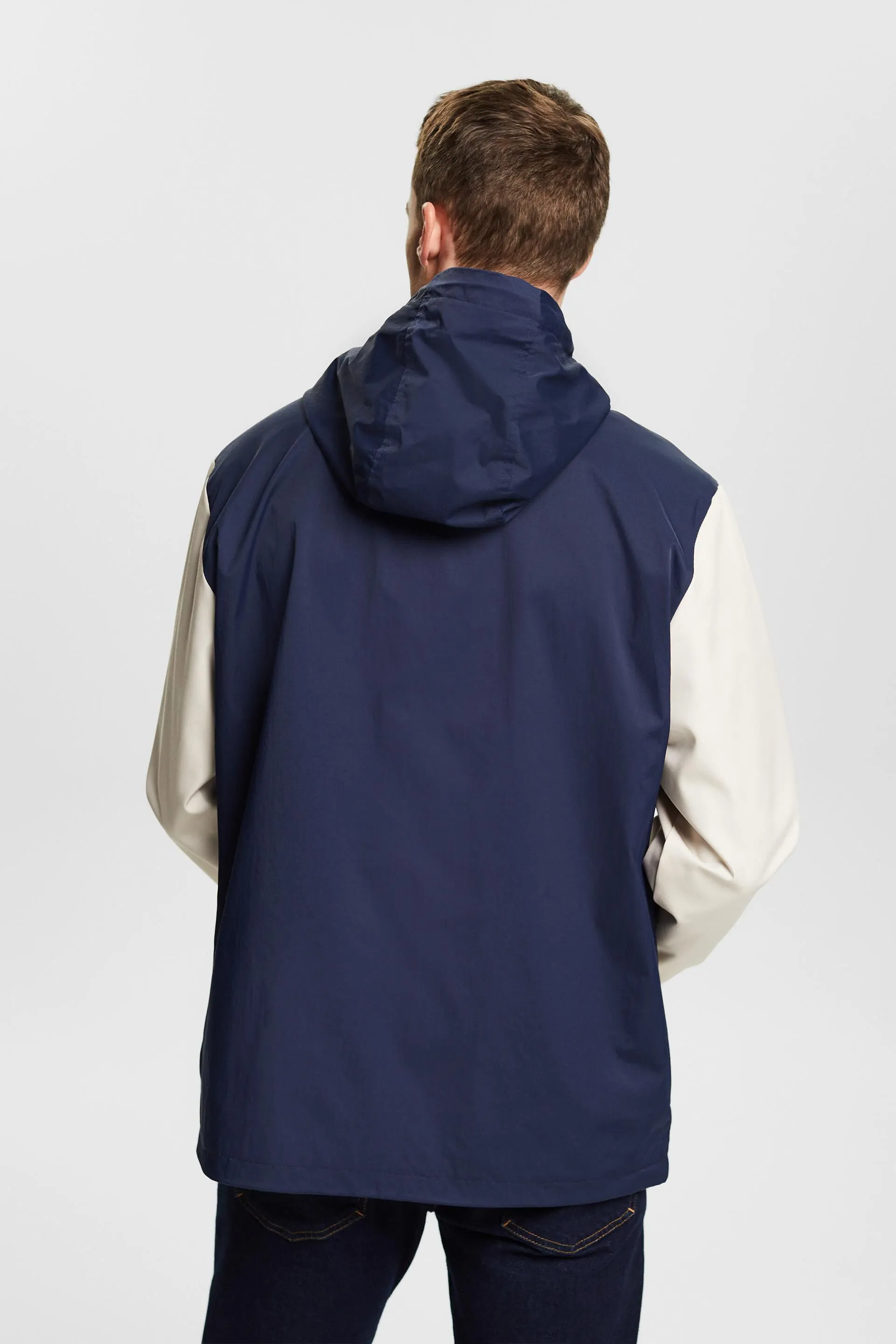 Giacca in materiale misto con logo