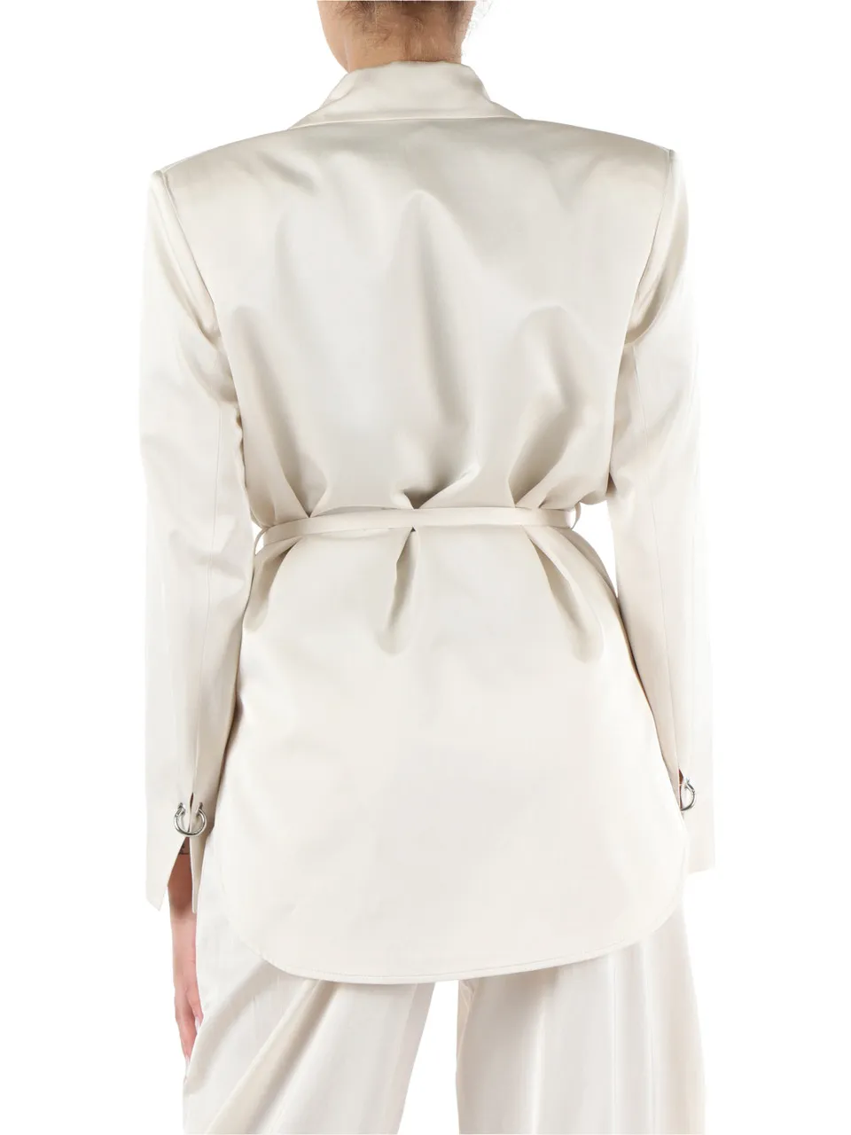 Giacca in satin di cotone e viscosa GOLDENEYE
