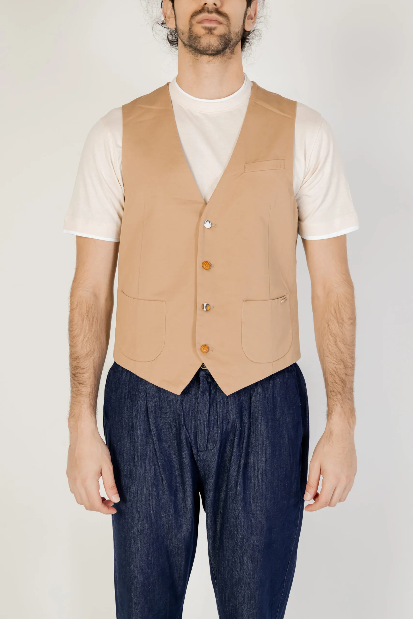 Gilet Casual Gianni Lupo  Beige