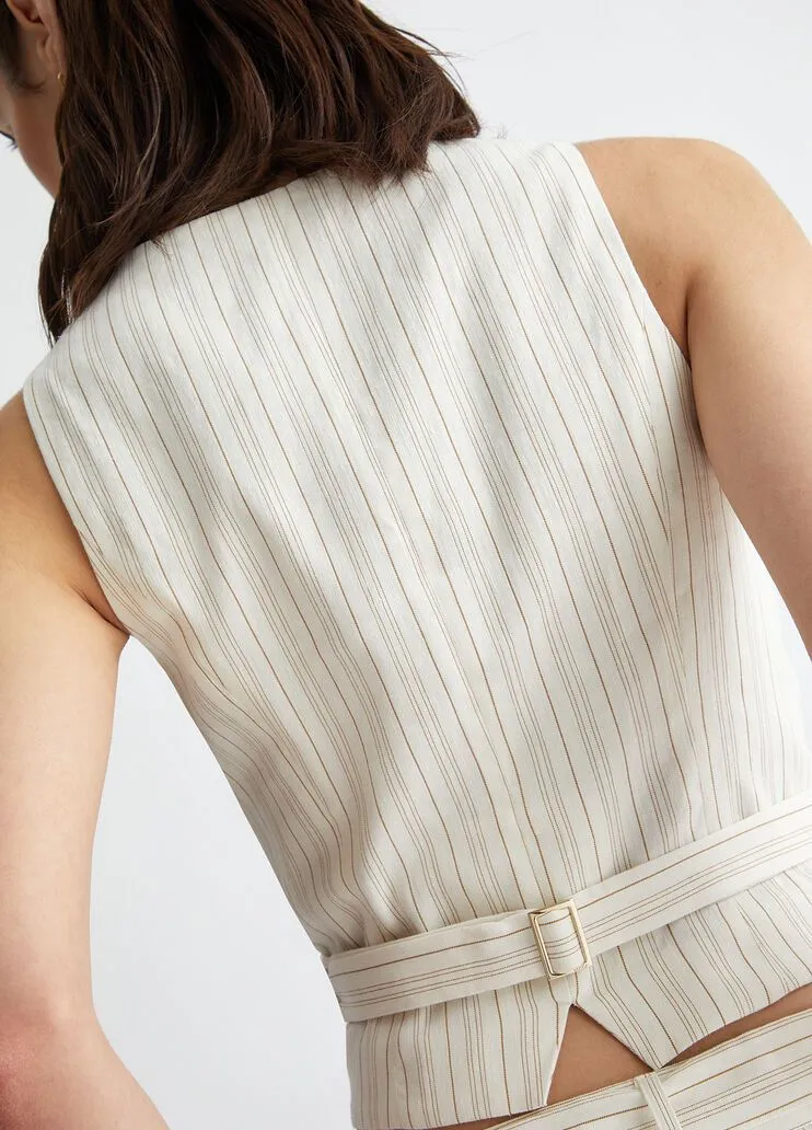 Gilet gessato liu jo