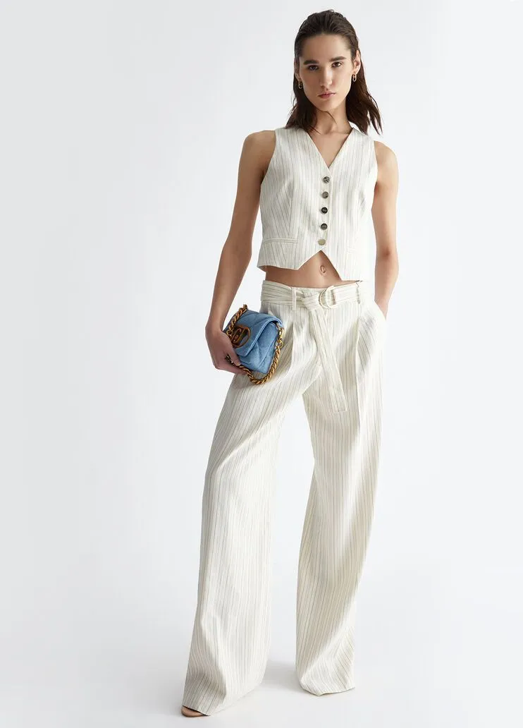 Gilet gessato liu jo