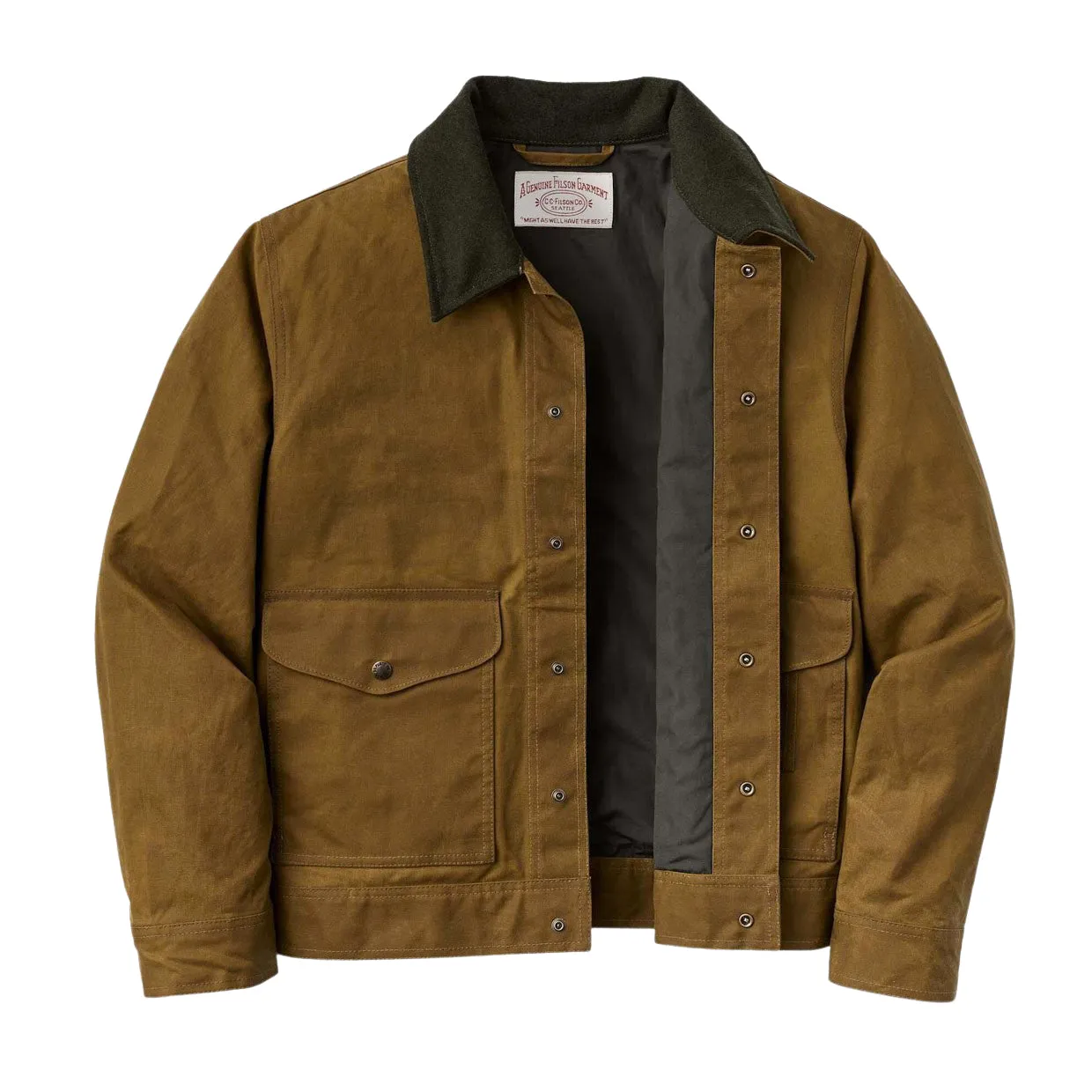 Giubbino Uomo Filson Tin Cloth Work Jacket Marrone