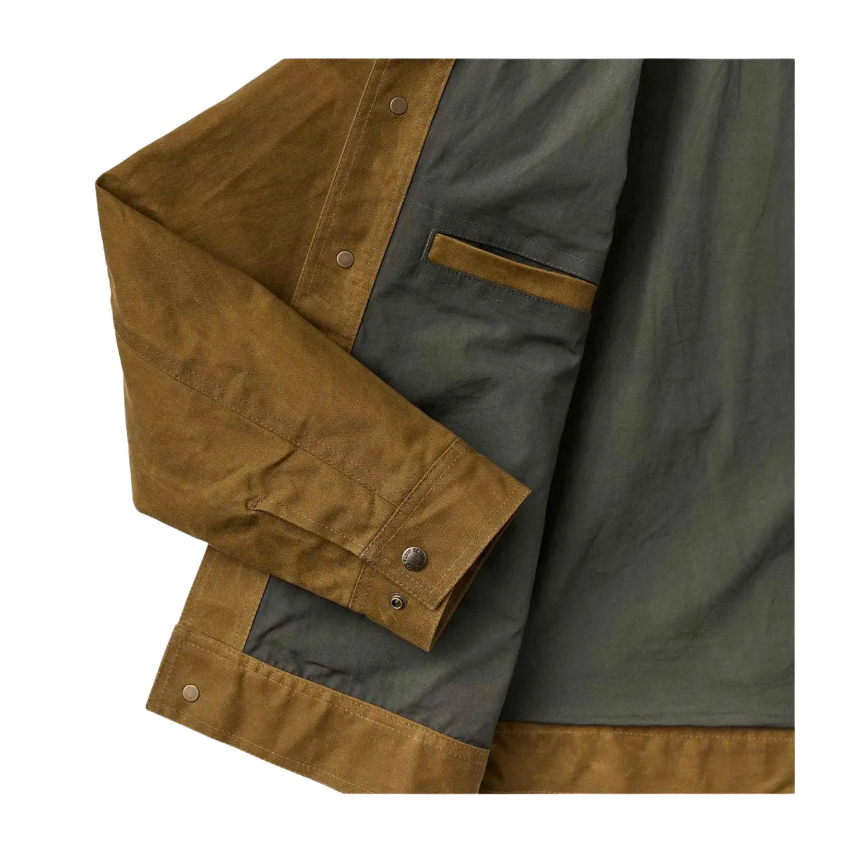 Giubbino Uomo Filson Tin Cloth Work Jacket Marrone