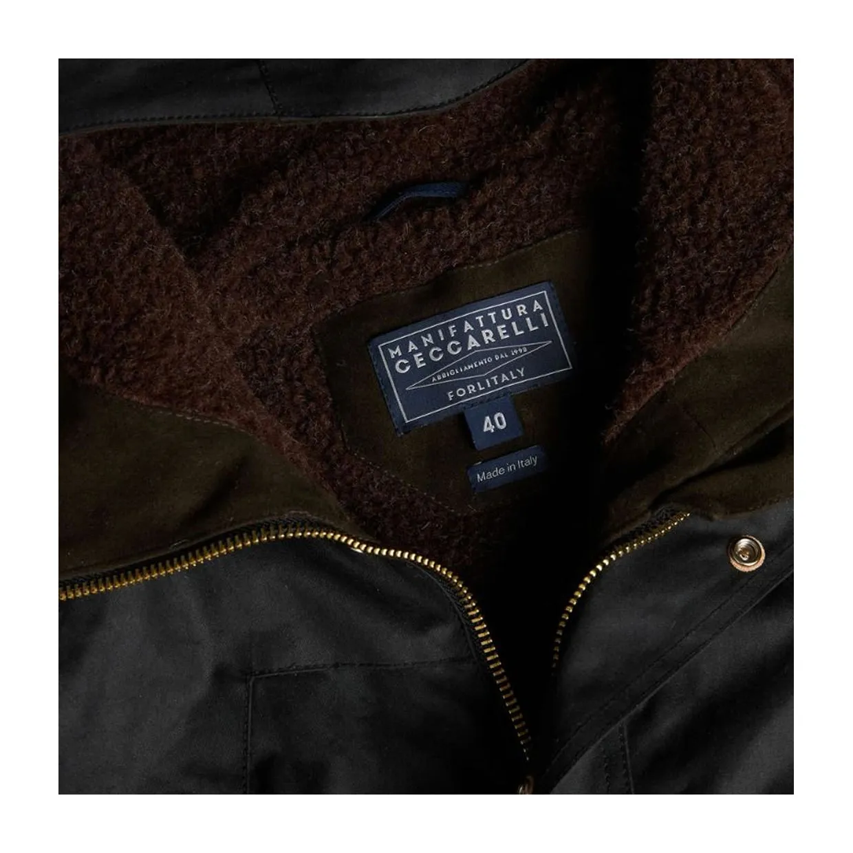 Giubbino Uomo Manifattura Ceccarelli Mountain Jacket Verde Scuro