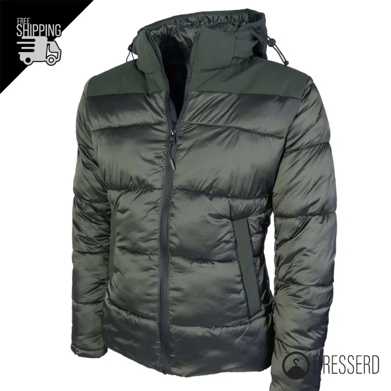 Giubbotto Uomo Con Cappuccio Giubbino Invernale Dresserd