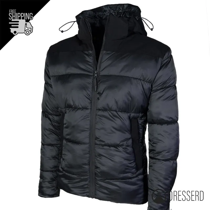 Giubbotto Uomo Con Cappuccio Giubbino Invernale Dresserd