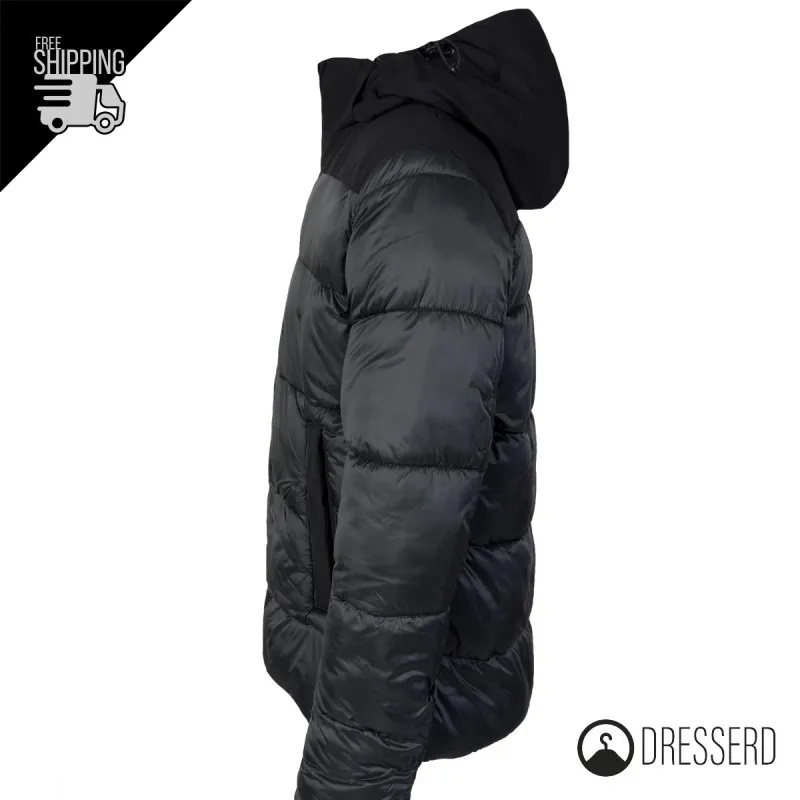 Giubbotto Uomo Con Cappuccio Giubbino Invernale Dresserd