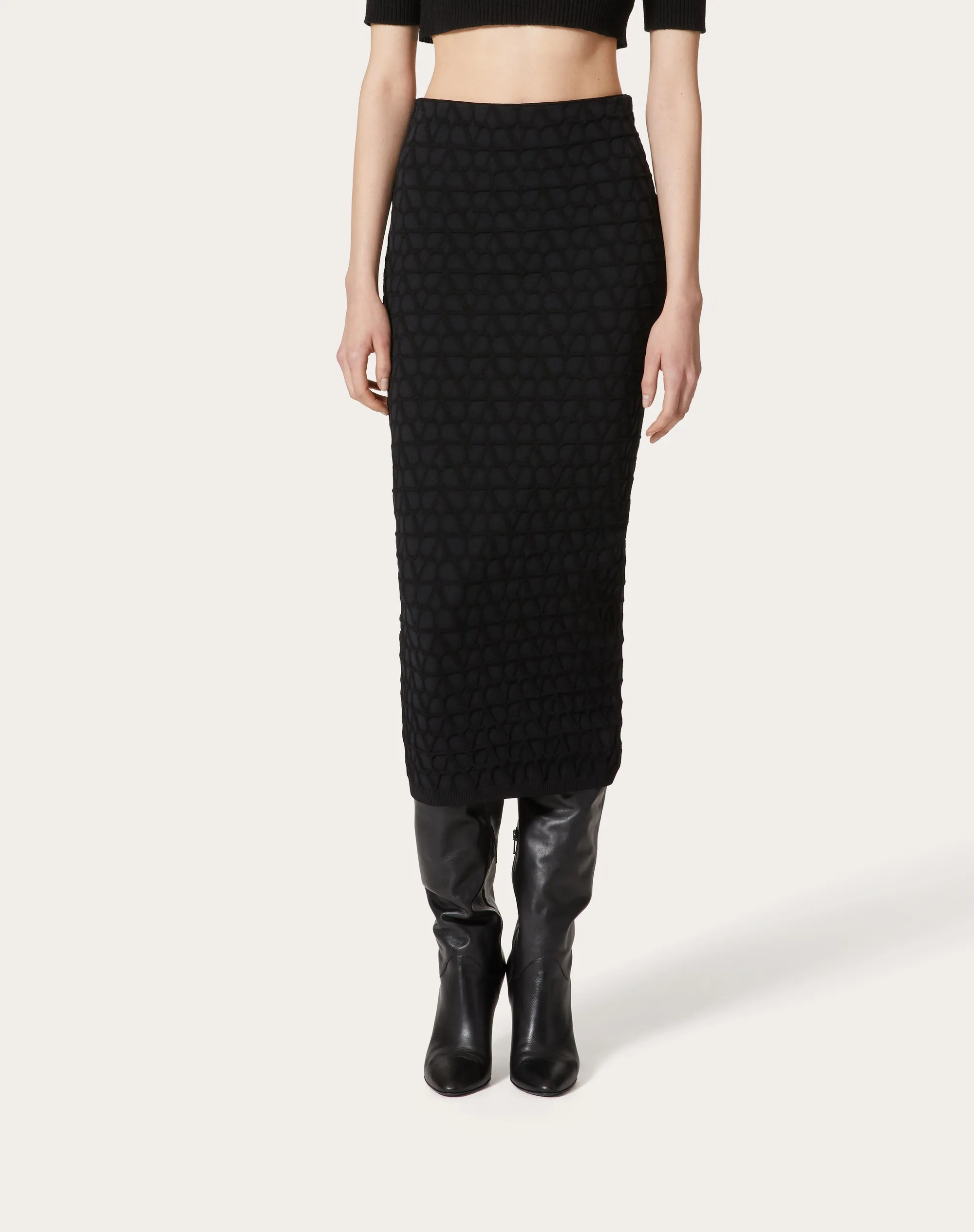 GONNA IN STRETCHED VISCOSE TOILE ICONOGRAPHE