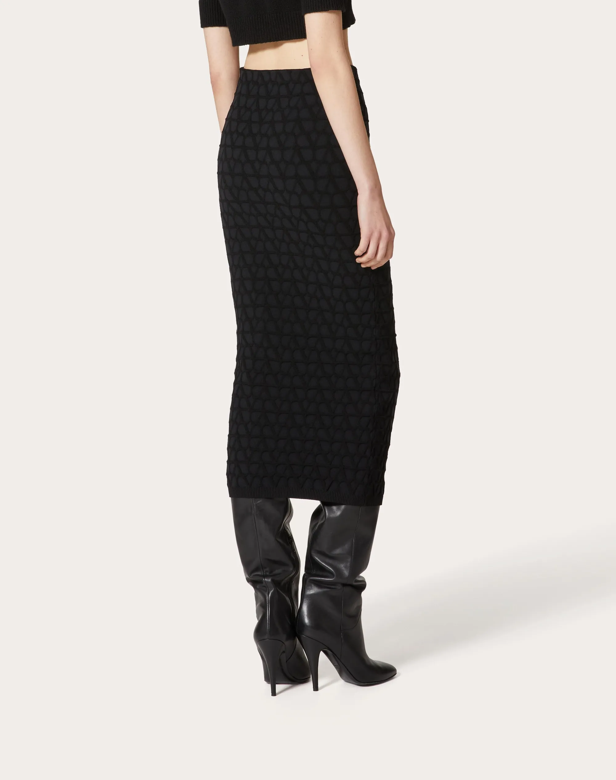 GONNA IN STRETCHED VISCOSE TOILE ICONOGRAPHE